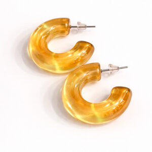 Candongas tornasol - Amarillo