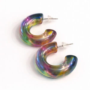 Candongas tornasol - Verde