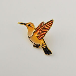 Pin Colibrí - Amarillo