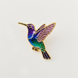 Pin Colibrí - morado