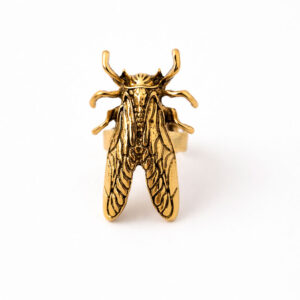 Anillo cigarra - Dorado